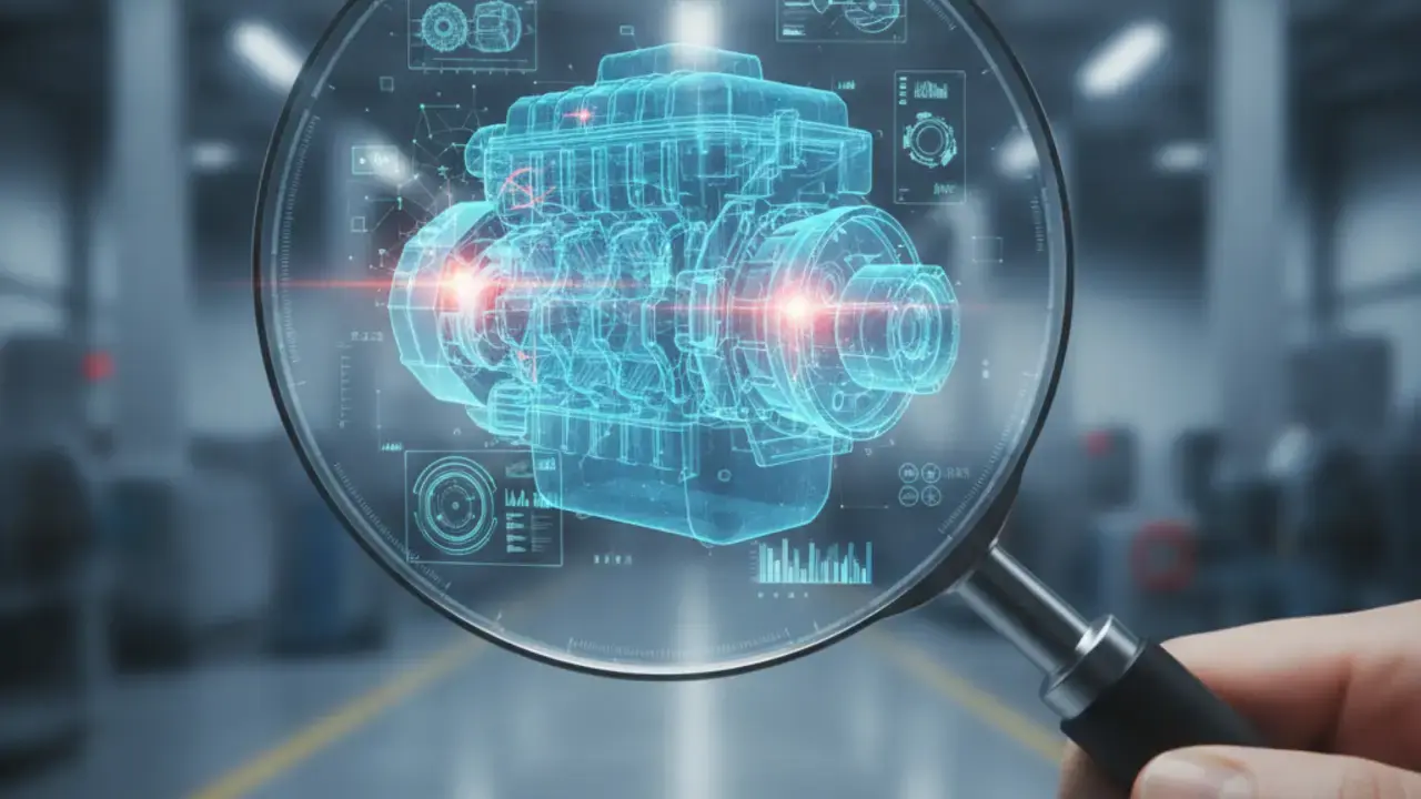 Engenheiro analisando gráficos e dados para um diagnóstico preciso antes da implementação de automação industrial
